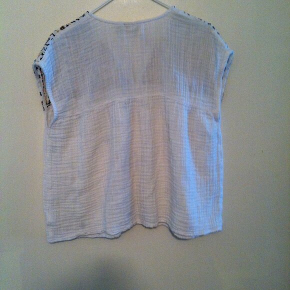 Rachel Zoe Top Women's Size Large White Mulitcolor - Picture 5 of 6